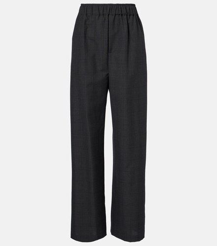 Pantalon ample Baxter en laine mélangée à carreaux - The Frankie Shop - Modalova