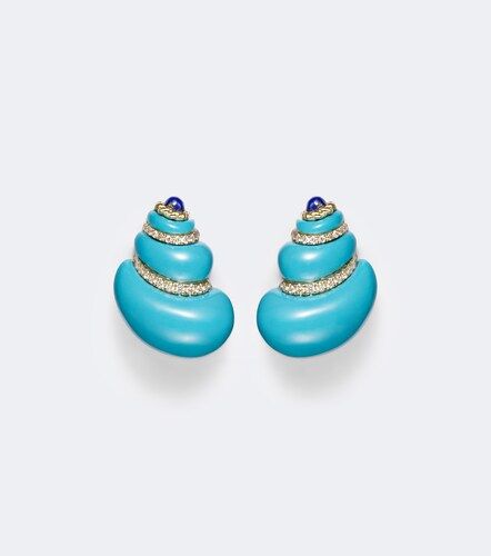 Yvonne Léon Boucles d’oreilles Coquillage en or 9 ct et pierres - Yvonne Leon - Modalova