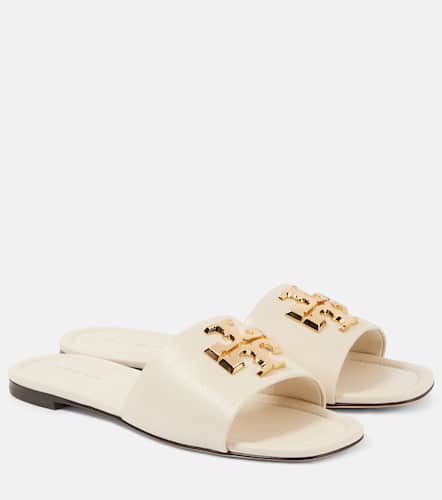 Mules Eleanor T Monogram en cuir - Tory Burch - Modalova