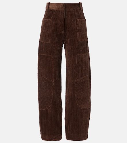 Pantalon cargo en velours côtelé de coton - Ganni - Modalova