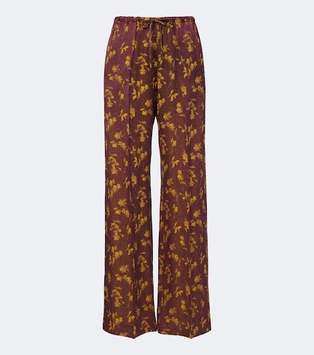 Pantalon ample à fleurs - Dries Van Noten - Modalova