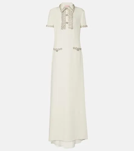 Robe longue en Cady Couture à ornements - Valentino - Modalova