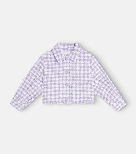 Veste Spencer à motif pied-de-poule - Monnalisa - Modalova