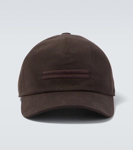 Zegna Casquette en lin à broderie - Zegna - Modalova