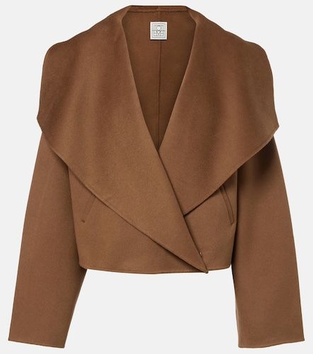 Veste courte Signature en laine doublée - Toteme - Modalova