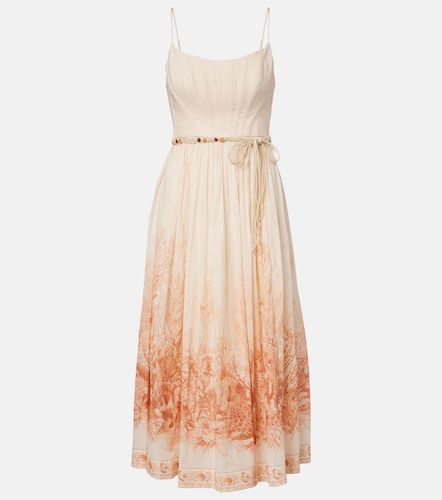 Robe midi Wanderlust imprimée en coton - Zimmermann - Modalova