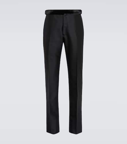 Pantalon slim en laine et en soie - Tom Ford - Modalova