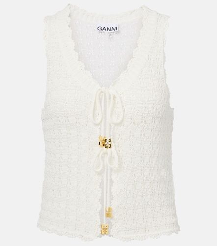 Ganni Top en crochet - Ganni - Modalova