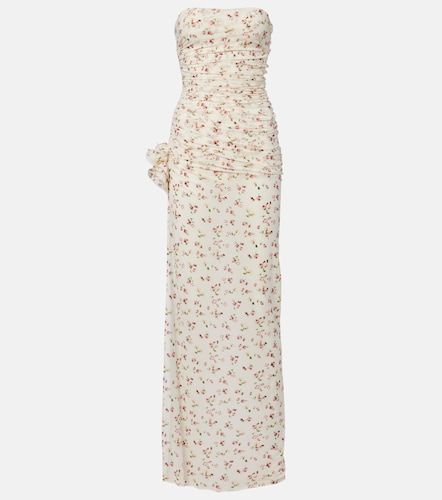 Robe bustier longue à fleurs - Magda Butrym - Modalova
