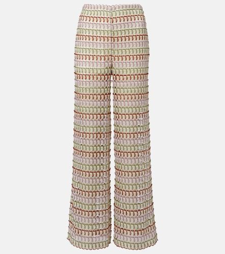 Pantalon ample Fatima en crochet - Veronica Beard - Modalova