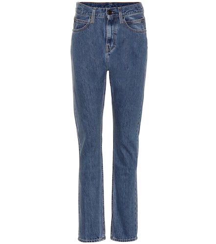 Jean droit à taille haute en coton - Calvin Klein Jeans Est. 1978 - Modalova