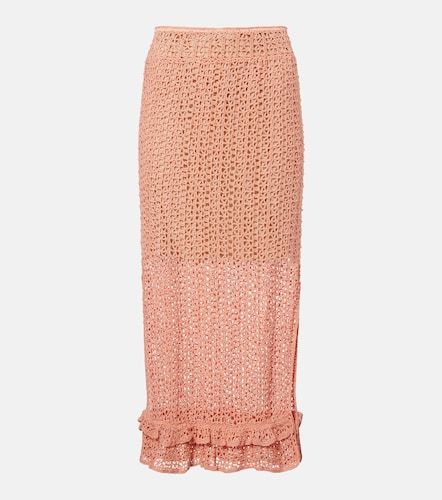 Jupe midi Rosette en crochet de coton - Anna Kosturova - Modalova