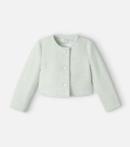 Veste Bon Ton en bouclé de coton mélangé - Monnalisa - Modalova