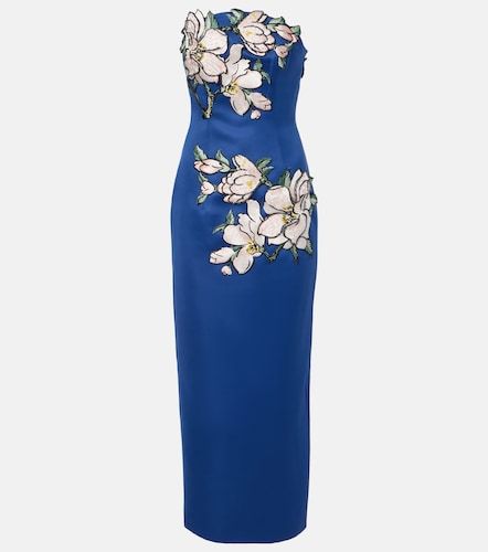 Robe bustier midi Ava à fleurs - Leo Lin - Modalova