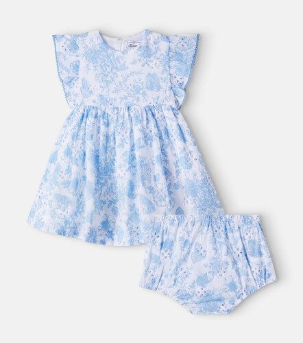 Bébé – Set robe et culotte bloomer en coton à fleurs - Tartine et Chocolat - Modalova