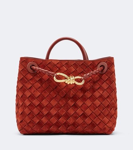 Cabas Andiamo Small en daim Intrecciato - Bottega Veneta - Modalova