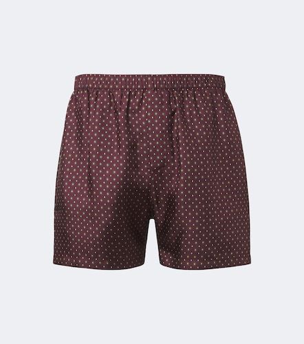 Saint Laurent Short en soie à pois - Saint Laurent - Modalova