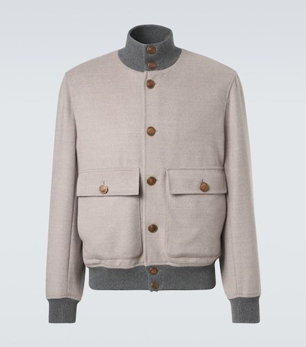 Veste bomber en laine et cachemire - Brunello Cucinelli - Modalova