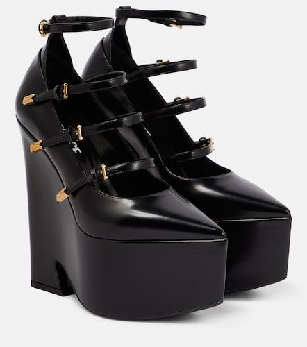Escarpins compensés Tempest en cuir - Versace - Modalova