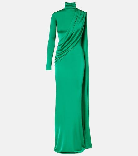 Robe Aya en satin à cape - The New Arrivals Ilkyaz Ozel - Modalova