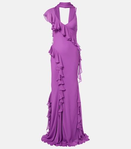 Robe longue Mayara en georgette - De La Vali - Modalova
