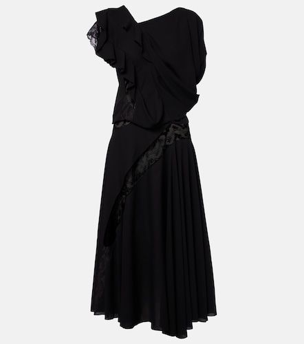 Robe midi asymétrique à dentelle - Junya Watanabe - Modalova