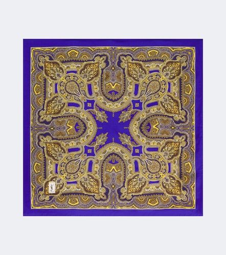 Foulard en soie à imprimé - Saint Laurent - Modalova