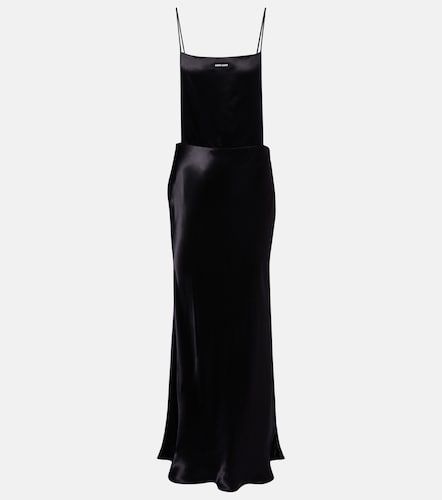 Miu Miu Robe longue en satin - Miu Miu - Modalova