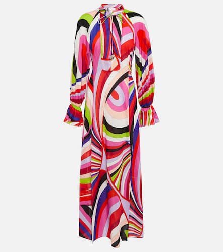 Robe longue imprimée en coton - Pucci - Modalova