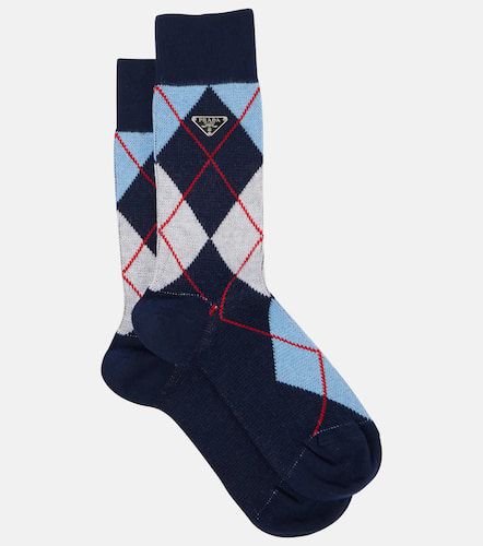 Chaussettes Argyle en coton mélangé - Prada - Modalova