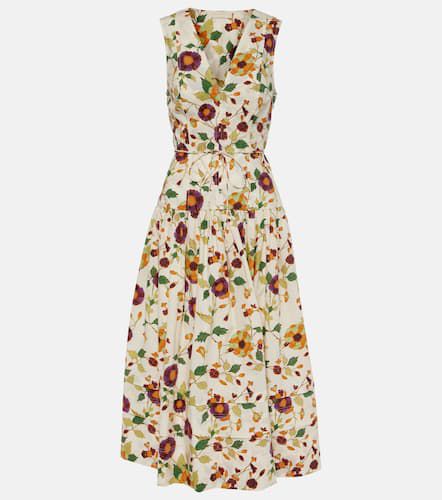 Robe midi Kiran en coton à fleurs - Ulla Johnson - Modalova