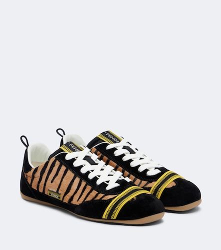 Baskets Wrap en cuir façon poulain - Fendi - Modalova