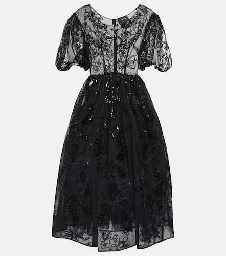 Robe midi en tulle à sequins - Simone Rocha - Modalova