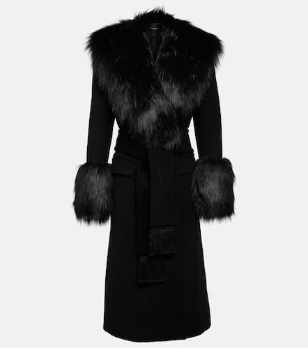 Manteau en laine et cachemire à fourrure synthétique - Dolce&Gabbana - Modalova