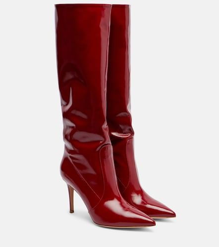 Gianvito Rossi Robe midi en cuir - Gianvito Rossi - Modalova