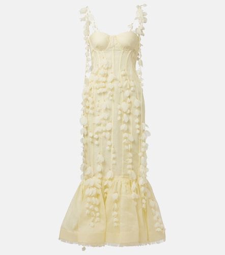 Robe midi Dawning en lin et soie - Zimmermann - Modalova