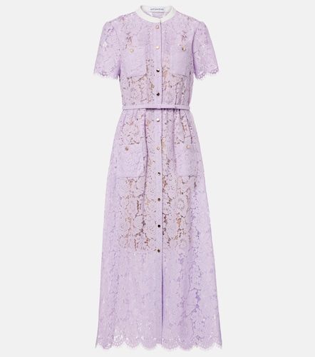 Self-Portrait Robe midi en dentelle - Self-Portrait - Modalova
