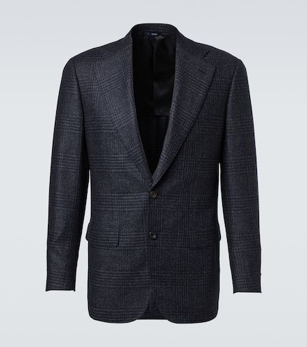Blazer en laine et soie à carreaux - Thom Sweeney - Modalova