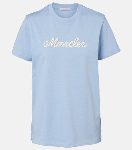 T-shirt en jersey de coton à logo - Moncler - Modalova