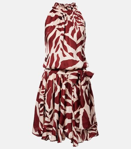 Robe Bianca en satin à imprimé - Poupette St Barth - Modalova