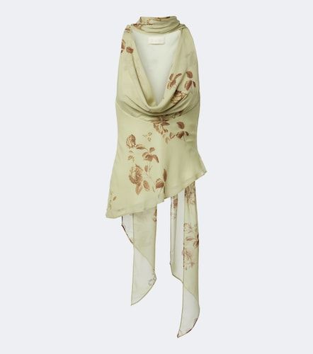 Top Diosa en georgette à fleurs - De La Vali - Modalova
