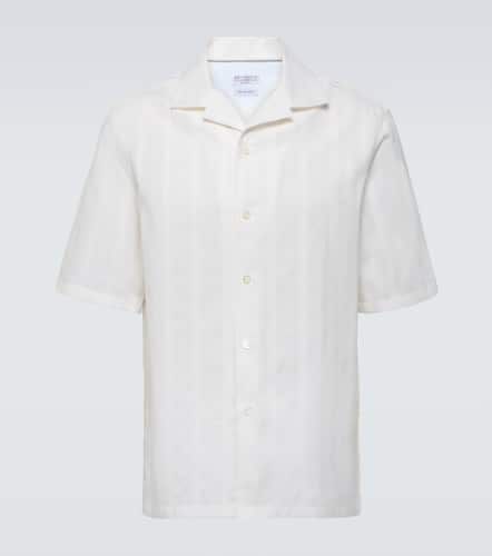 Chemise Panama rayée en coton - Brunello Cucinelli - Modalova