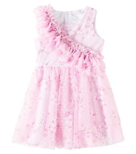 Monnalisa Robe en tulle à fleurs - Monnalisa - Modalova