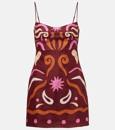 Robe Lucca imprimée en lin - Cala de la Cruz - Modalova