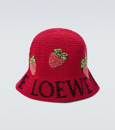 Bob Strawberry en coton à perles fantaisie - Loewe - Modalova