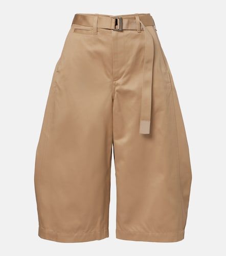 Pantalon ample raccourci en coton - Sacai - Modalova
