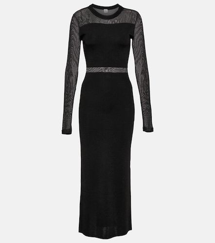 Robe longue en maille semi-transparente - Toteme - Modalova
