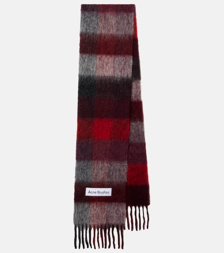 charpe en laine mlange  logo - Acne Studios - Modalova
