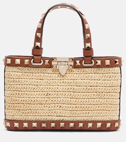 Sac Rockstud Mini en raphia - Valentino Garavani - Modalova