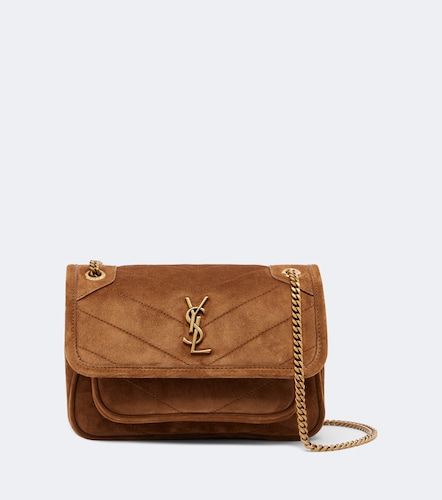 Sac porté épaule Niki Mini en daim - Saint Laurent - Modalova